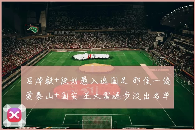 吕焯毅+段刘愚入选国足 邵佳一偏爱泰山+国安 王大雷逐步淡出名单